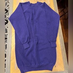 Vintage 80s 90s Pannill Sweatshirt Purple Made in USA Raglan Crewneck XL Long
